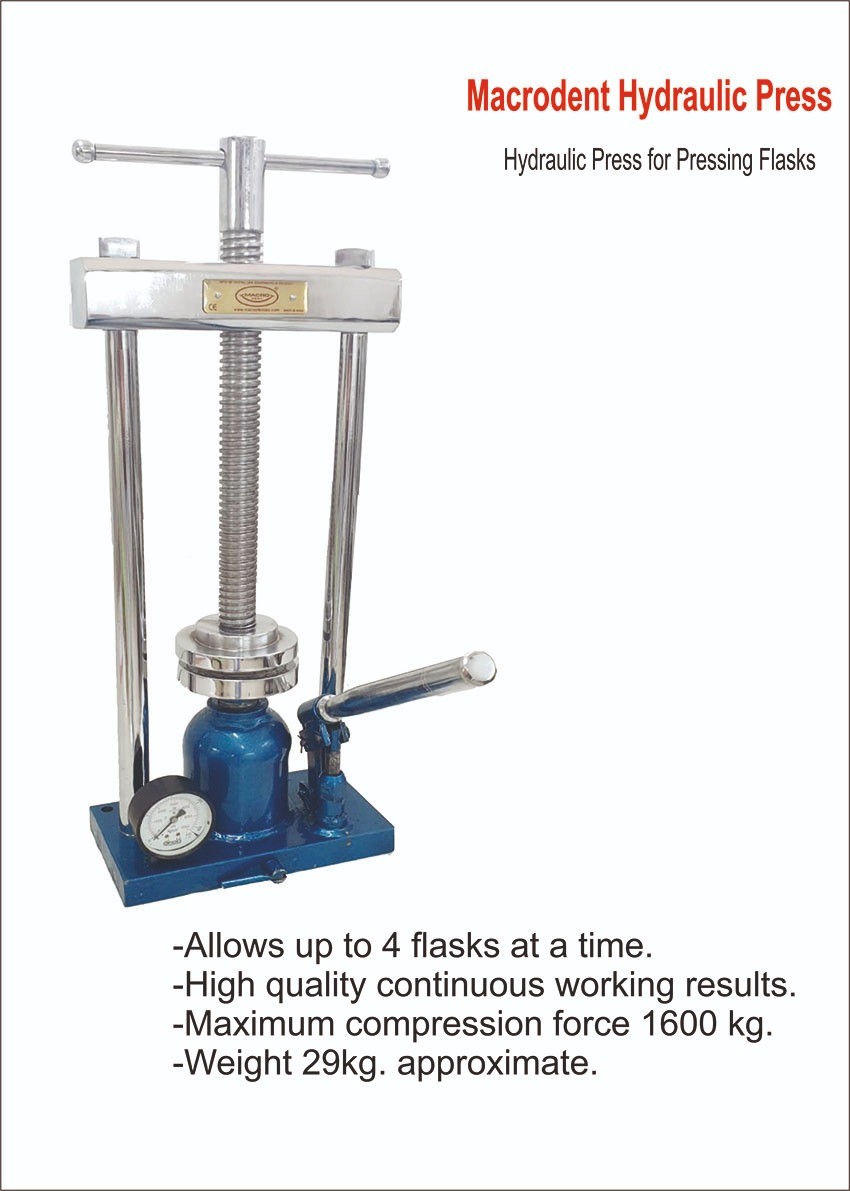 Buy Macrodent Hydraulic Press For Pressing Flask - Heavy Duty , Dental  Equipment Online in India - Dentmark